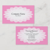 Kristalventilator - Roze Visitekaartje (Voorkant / Achterkant)