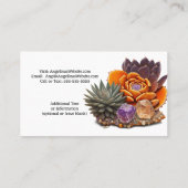 Kristalverwarmingsenergiewerker Succulents Crystal Visitekaartje (Achterkant)
