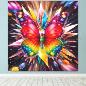 Kristalvlinder Canvas Afdruk (Insitu (Houten vloer))