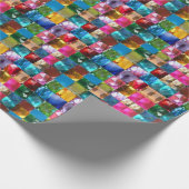 Kristalvormig spijkerpatroon cadeaupapier (Hoek)