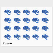 Kristalwaterklep Ronde Sticker (Vel)