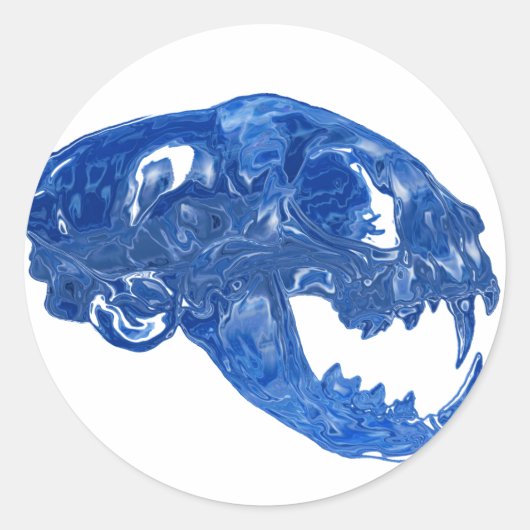 Kristalwaterklep Ronde Sticker (Voorkant)