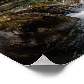 Kristalwaterval in Bergvallei Poster (Hoek)