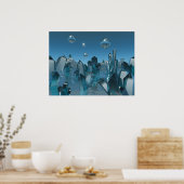 Kristalwereld Poster (Keuken)