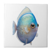 kristalwitte vis tegeltje (Voorkant)