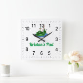 Kristan's Pad vierkante wandklok (Huis)