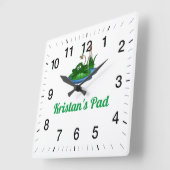 Kristan's Pad vierkante wandklok (Hoek)