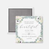 Kristen Christelijk Wedding Favors Bible Verse Magneet (Voorkant / Achterkant)