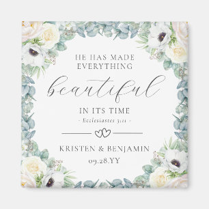 Kristen Christelijk Wedding Favors Bible Verse Magneet