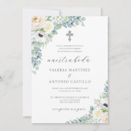 Kristen Invitación de Boda Católica Wedding Kaart