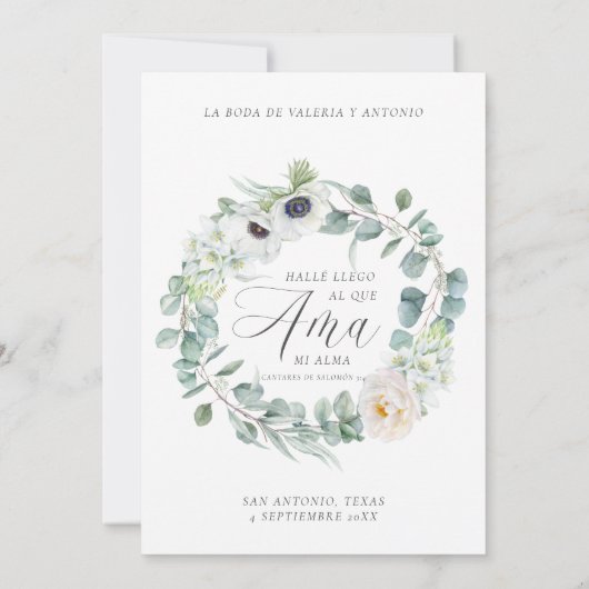 Kristen Invitación de Boda Católica Wedding Kaart (Achterkant)