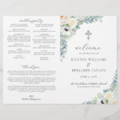 Kristen katholieke bruilding Mass Ceremony Program (Voorkant)