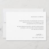 KRISTEN Minimalist 3 foto bruiloft Bedankkaart (Achterkant)