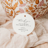 KRISTEN Moderne minimalistische bruiloft Dank u Bedankjes Labels