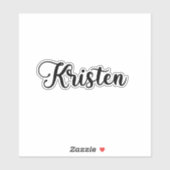 Kristen Naam - Handgeschreven kalligrafie Sticker (Vel)