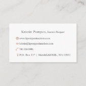 Kristen Pompeo Visitekaartje (Achterkant)