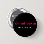 KristenBrockson, officiële groep #2 Ronde Button 5,7 Cm (Voorkant /achterkant)