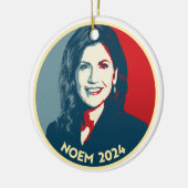 KRISTI NOEM 2024 KERAMISCH ORNAMENT (Links)
