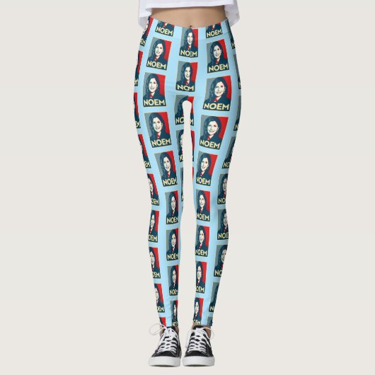 KRISTI NOEM Propaganda Poster Leggings (Voorkant)