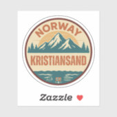 Kristiansand, Noorwegen Norway Sticker (Vel)