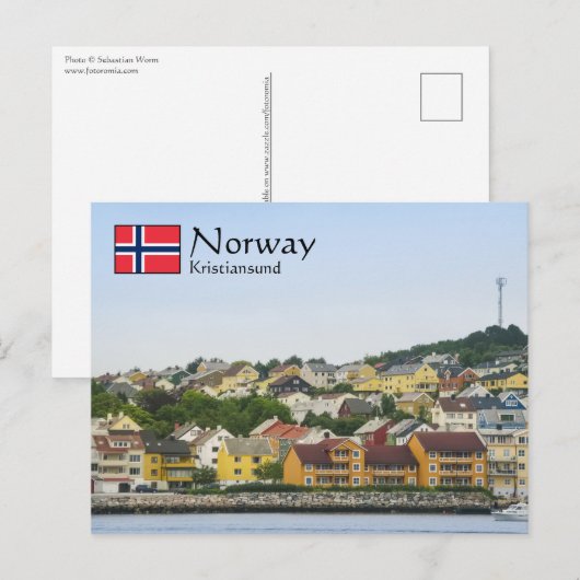 Kristiansund Norway Briefkaart (Voorkant / Achterkant)