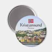 Kristiansund Norway Magneet (Voorkant / Achterkant)