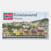 Kristiansund Norway Rechthoekige Sticker (Voorkant)