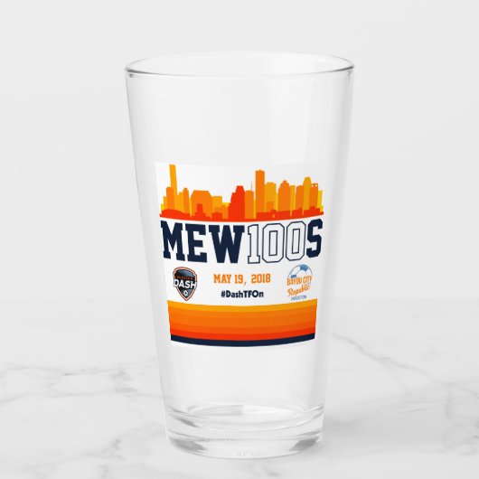 Kristie Mewis 100th Pet Beer Glass Glas (Voorkant)