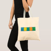 Kristin periodieke lijstnaam canvas tas (Voorkant (product))