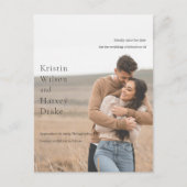 Kristin Photo Modern Wedding Save the Date Aankondigingskaart (Voorkant)