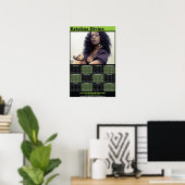 Kristina Divine Pin-up Kalender Poster (Thuiskantoor)