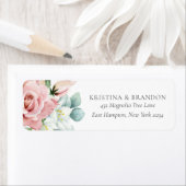 Kristina Pastel Pink Floral Boho Chic Etiket (Insitu)