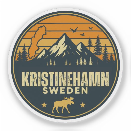 Kristinehamn, Zweden Sverige Sticker (Voorkant)