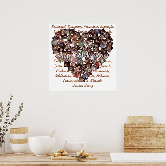 Kristin's Afstuderen Afbeeldingen Poster (Keuken)