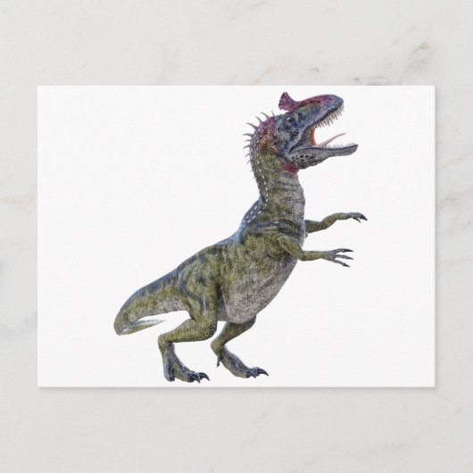 Kristolofosaurus in zijprofiel briefkaart (Voorkant)