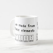 Kristy periodieke lijstnaam mok (Voorkant links)