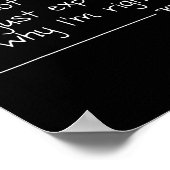 Kristy Quote Gepersonaliseerde Naam Grappig Verjaa Poster (Hoek)