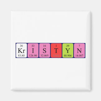 Kristyn periodieke lijstnaam magnet
