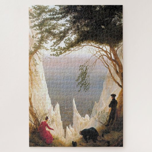 Kritfelsen op Rügen: een romantisch landschap Legpuzzel (Verticaal)