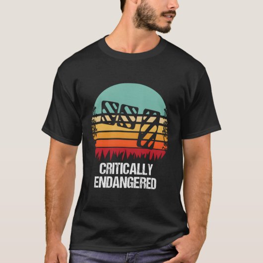 Kritiek bedreigde Uals drie pedaal T-shirt (Voorkant)