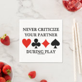 Kritiek nooit op uw Partner tijdens de Brug van he Servetten (Insitu)