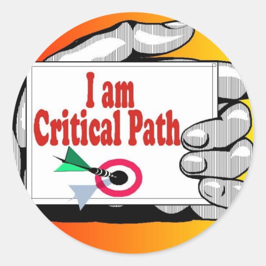 kritiek pad ronde sticker (Voorkant)