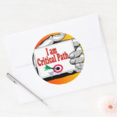 kritiek pad ronde sticker (Envelop)