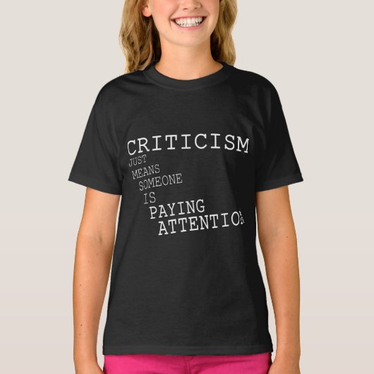 Kritiek T-shirt (Voorkant)