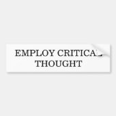 Kritieke Bumpersticker (Voorkant)