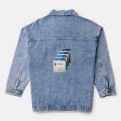 Kritieke Fout — Retro Windows Waarschuwingsvenster Denim Jacket (Achterkant)