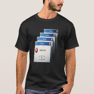 Kritieke Fout — Retro Windows Waarschuwingsvenster T-shirt