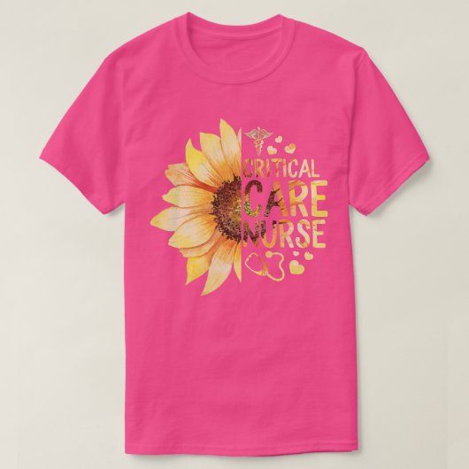 Kritieke intensieve ICU verpleegweek verpleegkundi T-shirt (Design voorkant)
