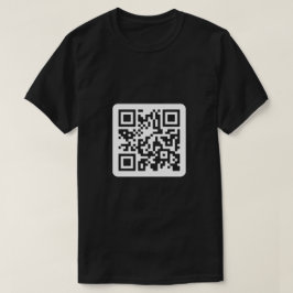 Kritieke rasbenaming QR-code BHM T-Shirt