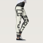 Kritieke sociale batterij Grappige introvert Tech Leggings (Rechts)